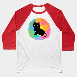 Black kitty Baseball T-Shirt